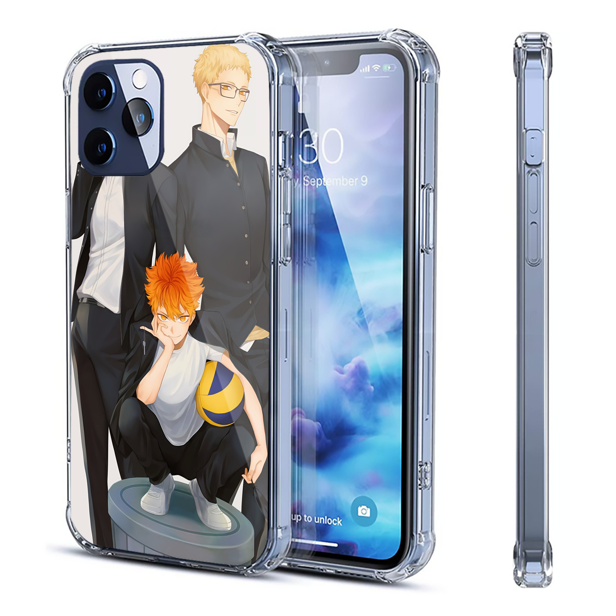 （画像用） ハイキュー!! Haikyu!! 【iPhone 12シリーズ対応】透明スマホケース（クリアソフトケース）